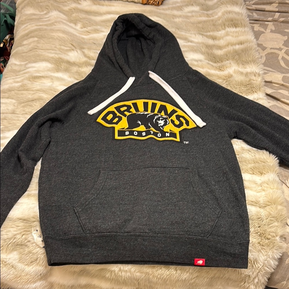 Boston Bruins Charcoal Hoodie Sweater